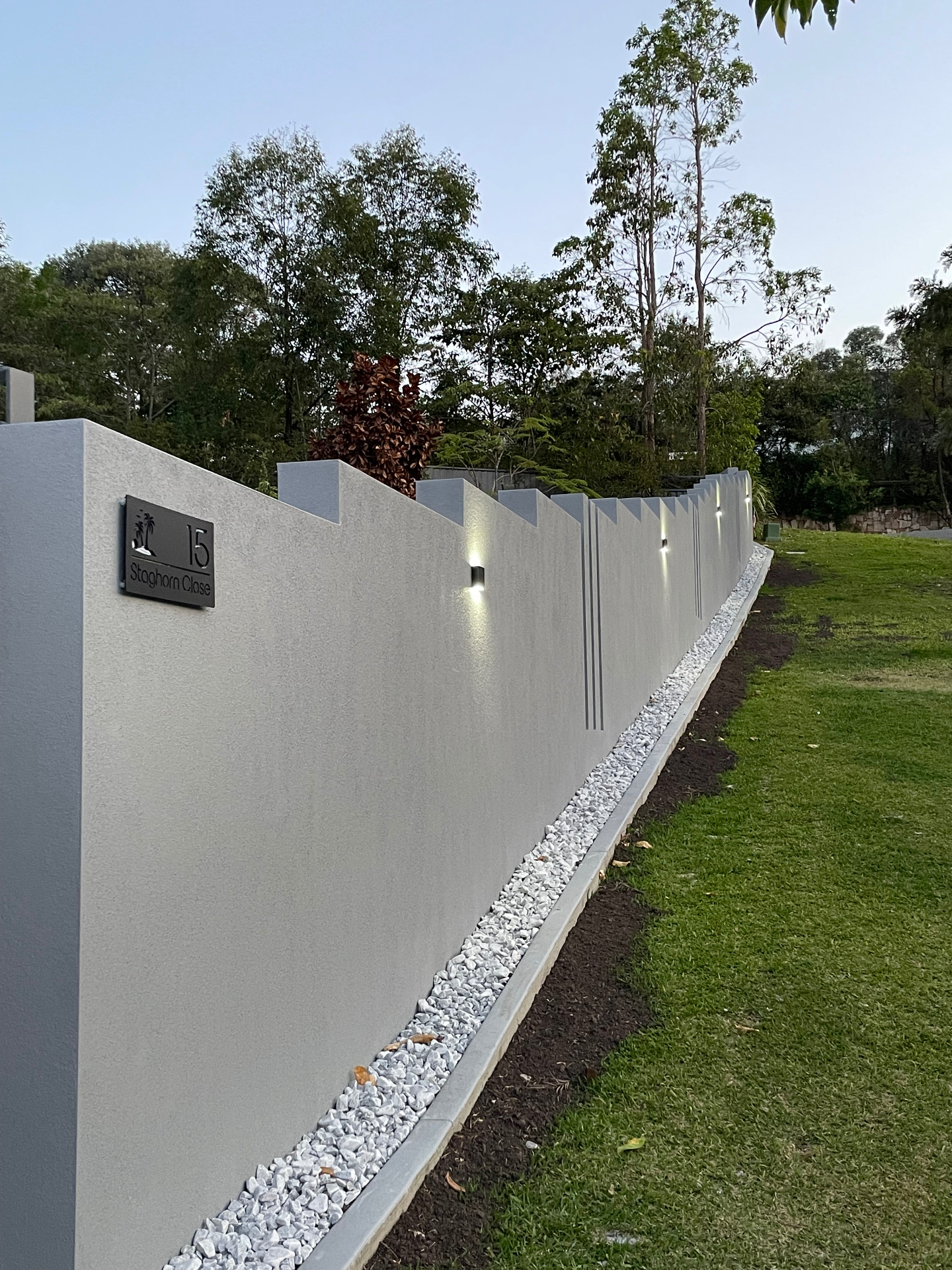 Rendered Boundary Wall